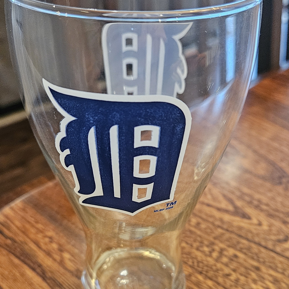 Six Detroit Tigers Gameday Pilsner Glasses. Sold As A Lot Of 1.